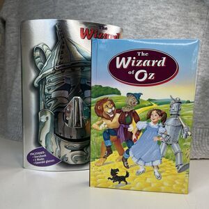 VTG 1998 Wizard of Oz Story Book Set Masks Emerald Glasses COMPLETE NEW Wicked